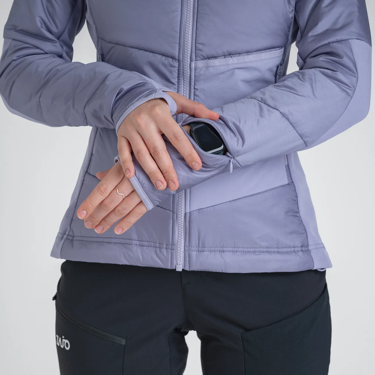 Spiro Women's Insulated Hybrid Jacket — Lavender