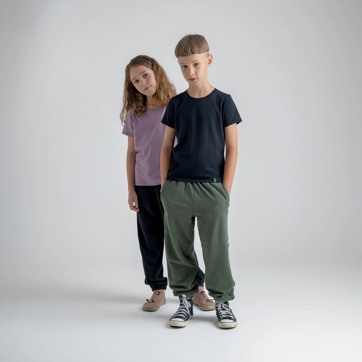 Amo Kid's Merino T-shirt — Iced Mauve