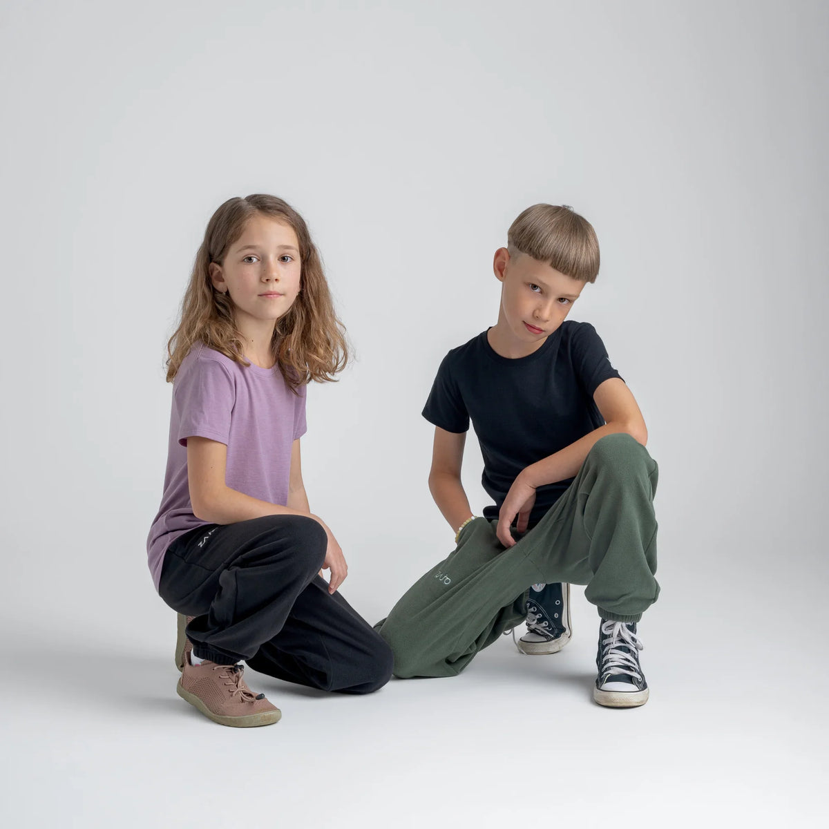 Amo Kid's Merino T-shirt — Dove Grey