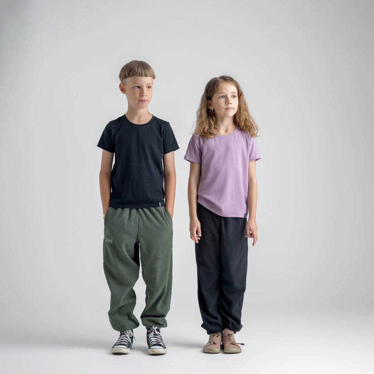 Amo Kid's Merino T-shirt — Dove Grey