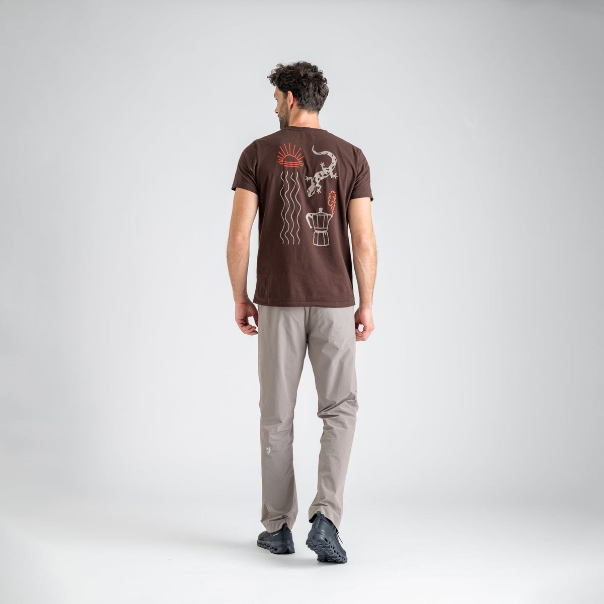 Arbo Men's Organic Cotton T-shirt — Navy Water