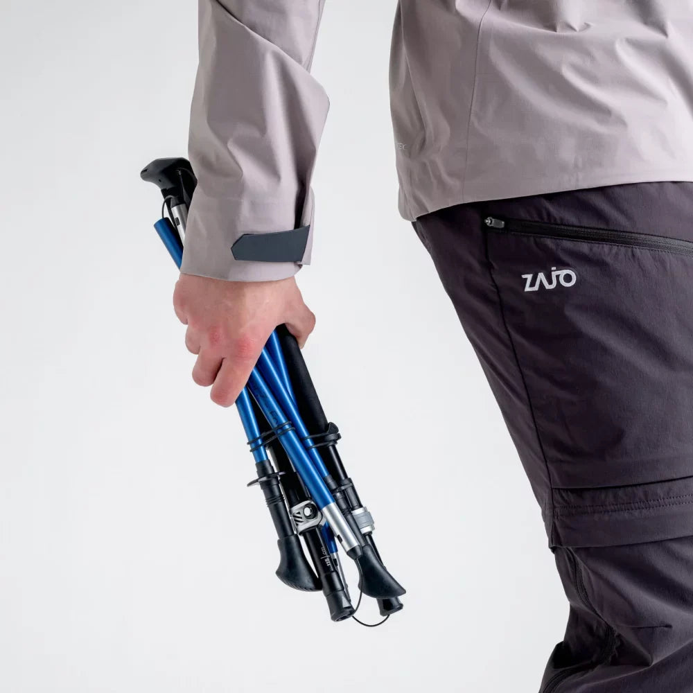 Grimpi Z-Fold Trekking Poles — Navy