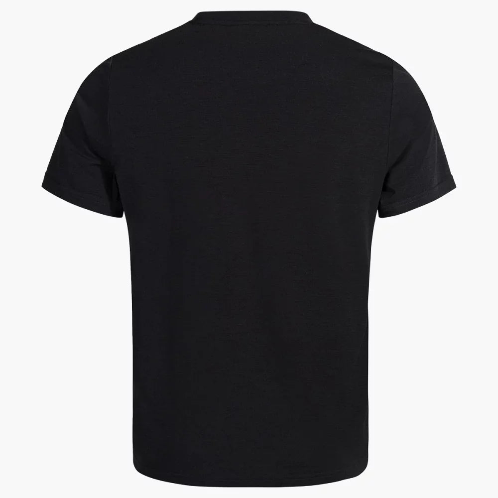 Kora Men's Merino T-shirt — Black Element