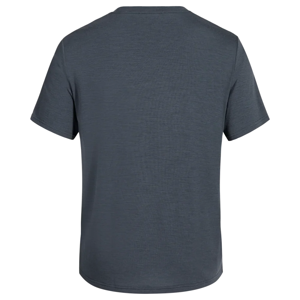 Kora Men's Merino T-shirt — Grey Navy