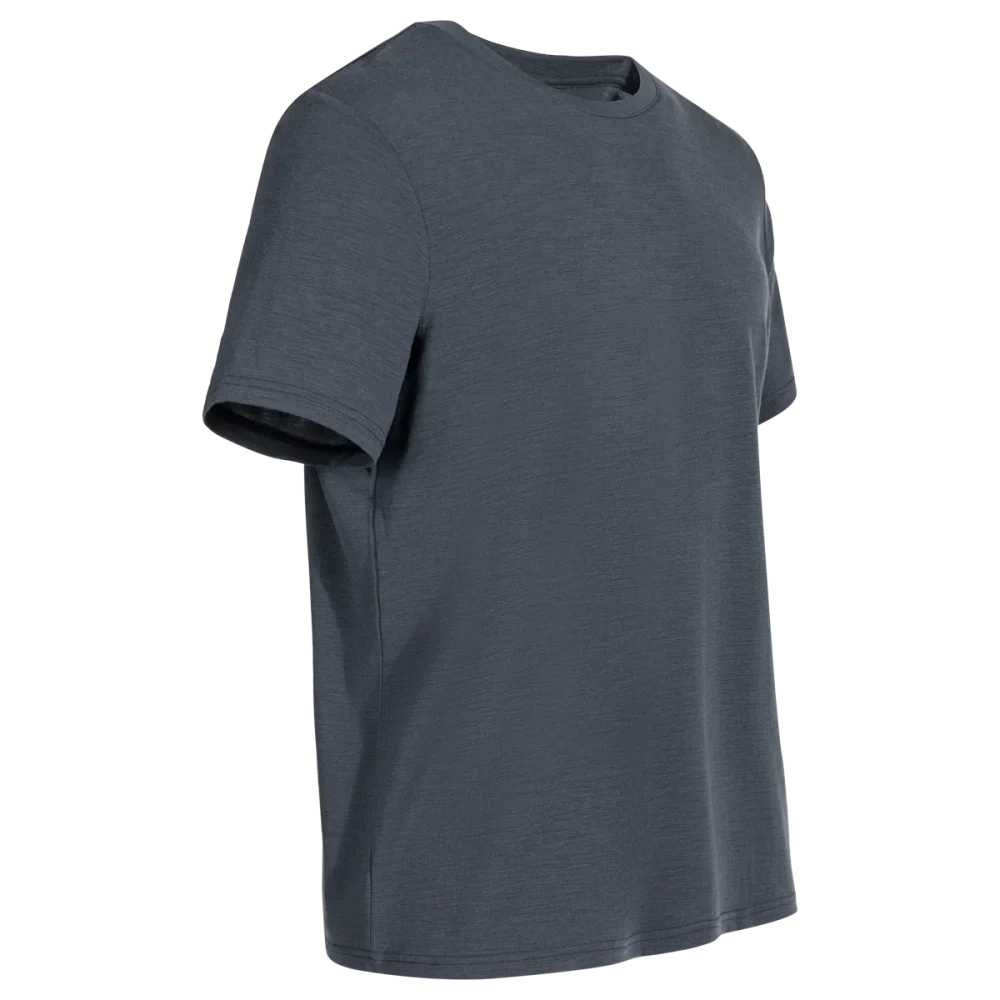 Kora Men's Merino T-shirt — Grey Navy