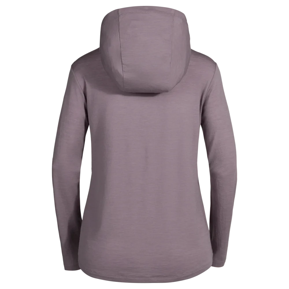 Kora Women's Merino Hoodie — Iced Mauve