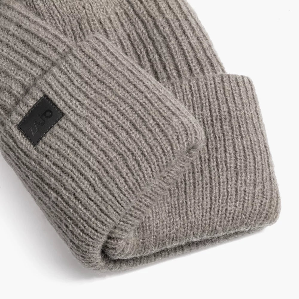 Lana Alpaca Wool Beanie — Beige