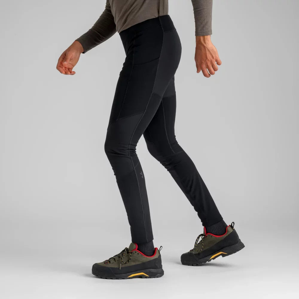 Montaro Men's Thermal Elastic Tights — Black