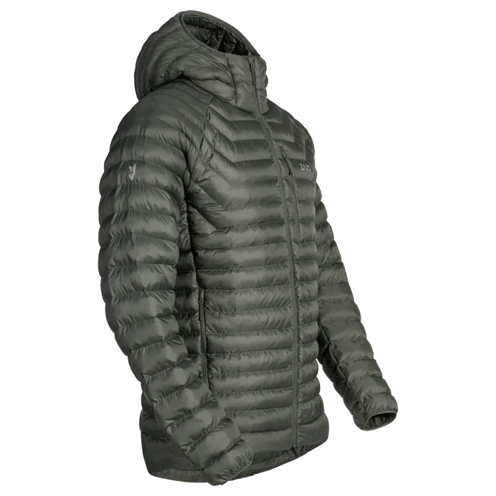 Nubaro Men's Insulated Hooded Jacket — Thyme Green