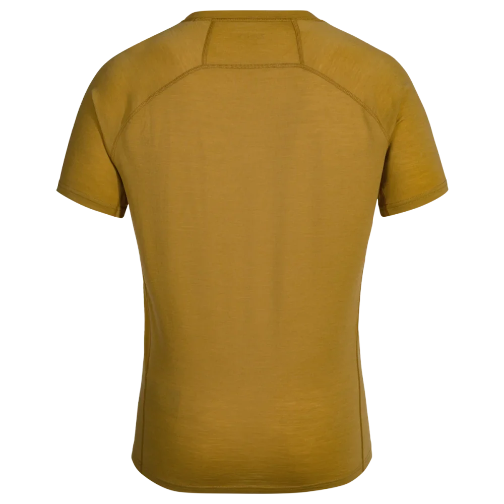 Senti Men's Merino T-shirt — Amber Gold