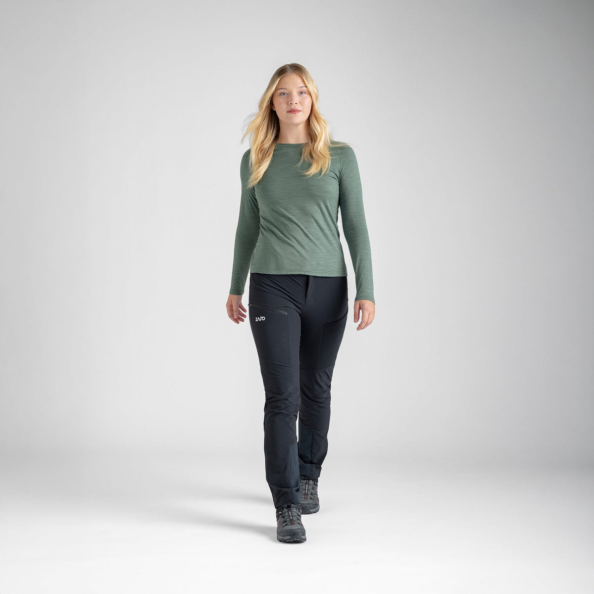 Senti Women's Merino Longsleeve — Decadent Red