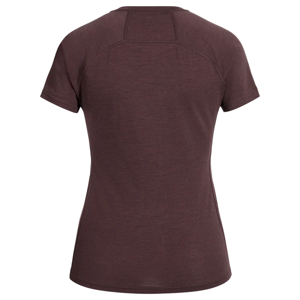 Senti Women's Merino T-shirt — Decadent Red