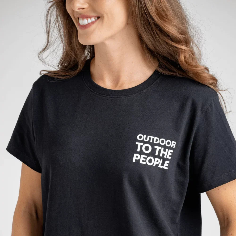 Unuo Women's Organic Cotton T-shirt — Black