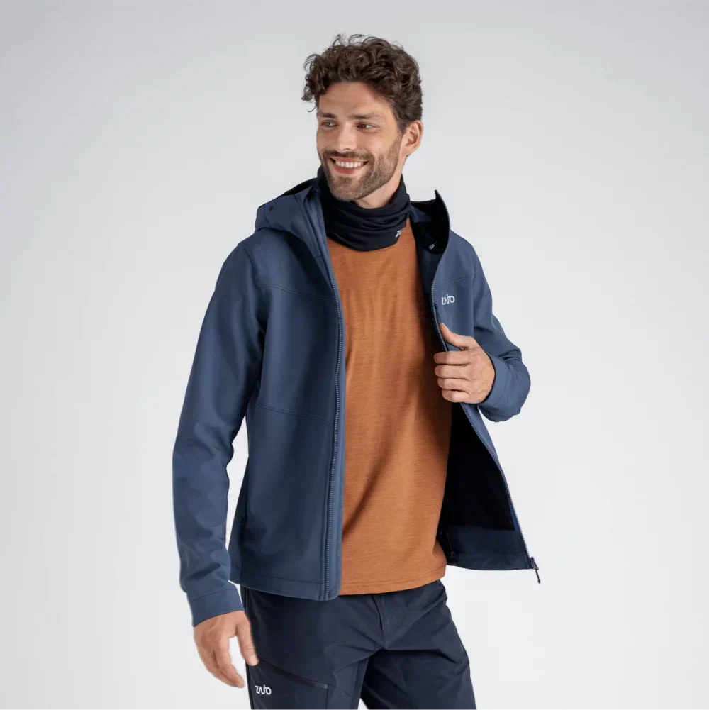Vento Men's Softshell Jacket — Navy