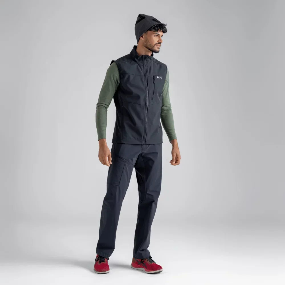 Vento Men's Softshell Vest — Black