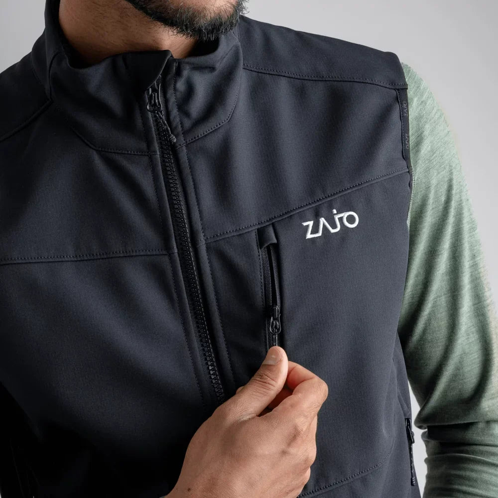 Vento Men's Softshell Vest — Black
