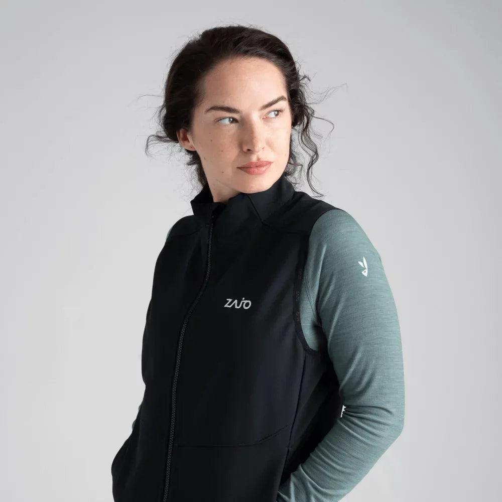 Vento Women's Softshell Vest — Black