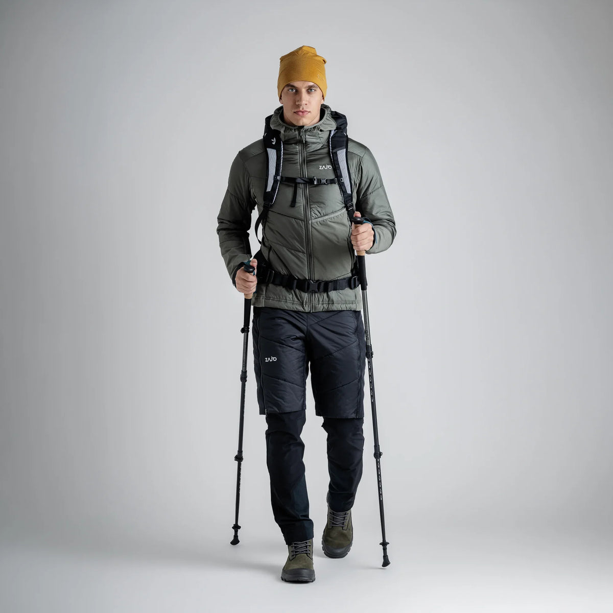 Spiro Men's Insulated Hybrid Jacket — Thyme Green