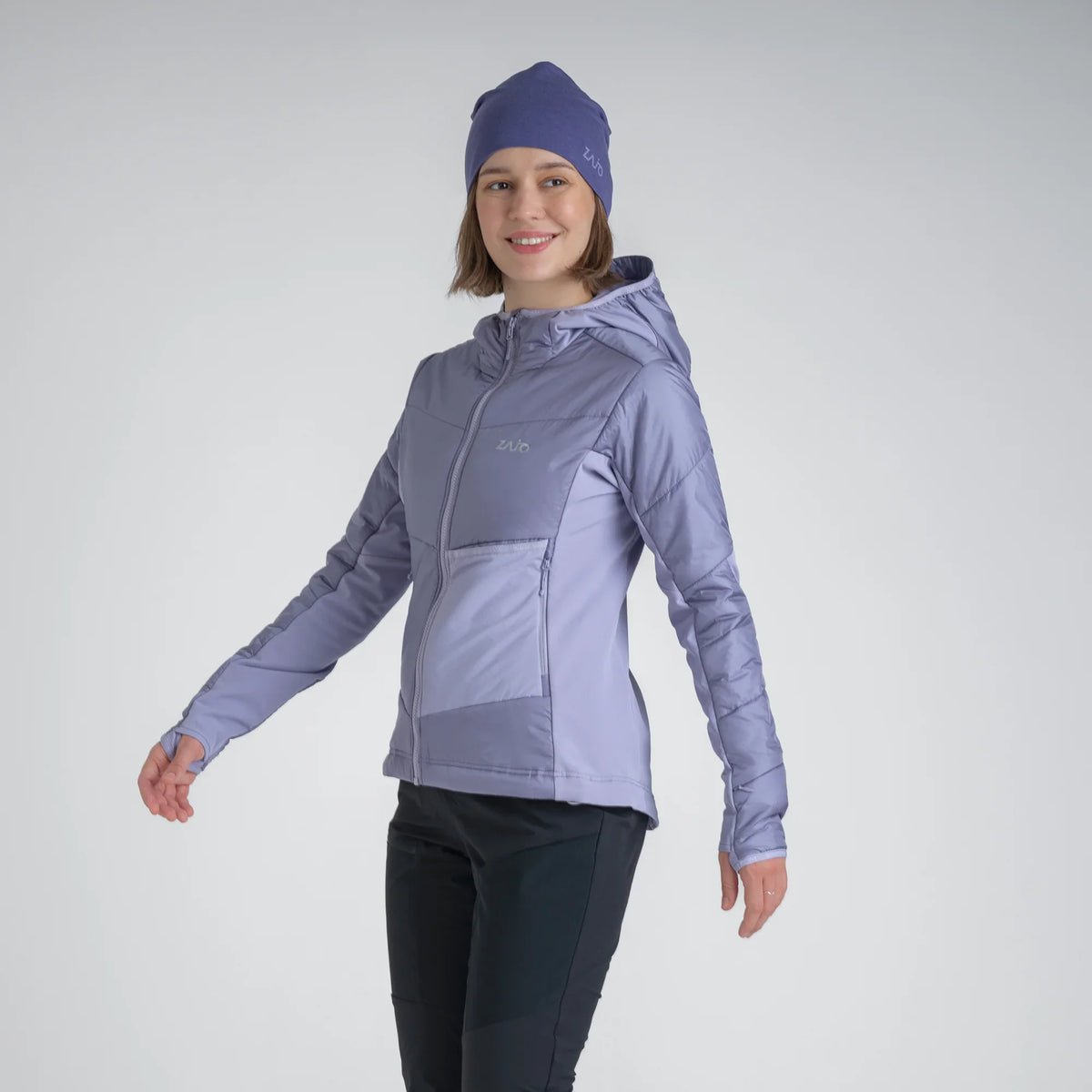 Spiro Women's Insulated Hybrid Jacket — Lavender