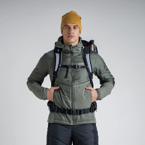 Spiro Men's Insulated Hybrid Jacket — Thyme Green