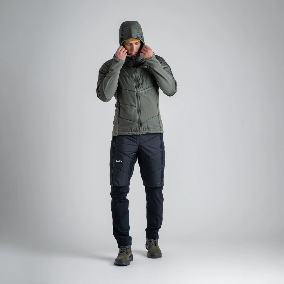 Spiro Men's Insulated Hybrid Jacket — Thyme Green