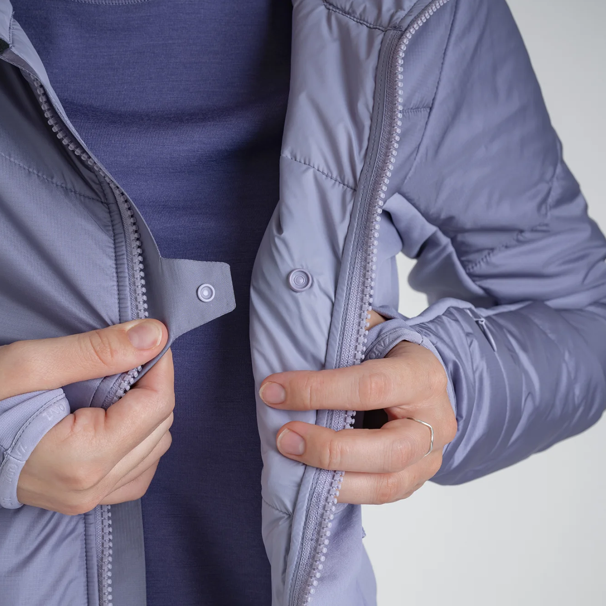 Spiro Women's Insulated Hybrid Jacket — Lavender