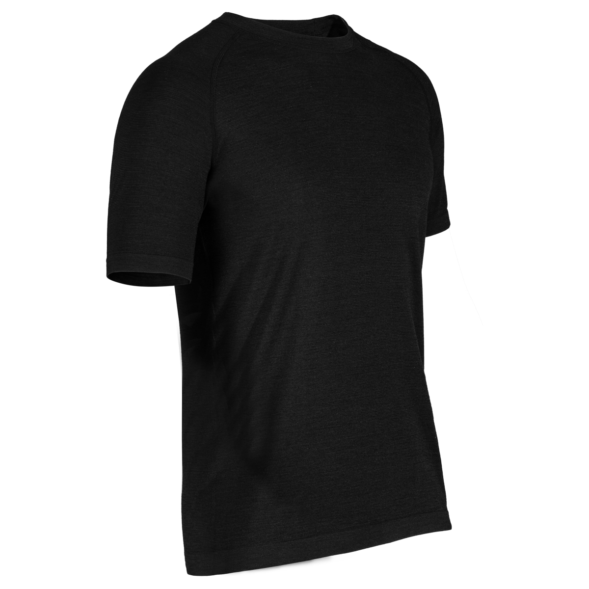 Lerta Men's Seamless Merino T-shirt — Black