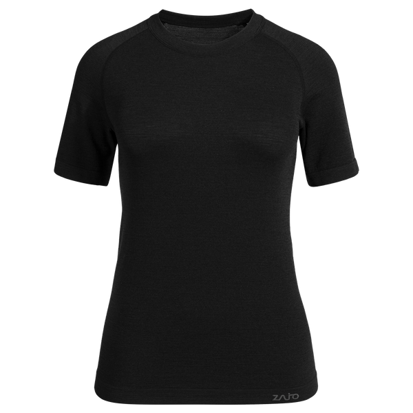 Lerta Women's Seamless Merino T-shirt — Black