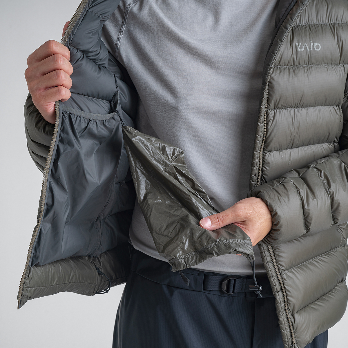Alto Men's Ultralight Down Jacket — Black Olive