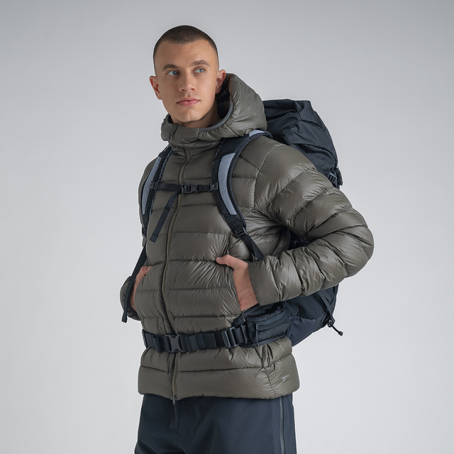 Alto Men's Ultralight Down Jacket — Black Olive