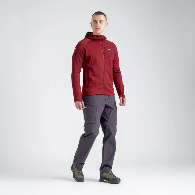 Amiko Men's Fleece Hooded Jacket — Golden Brown