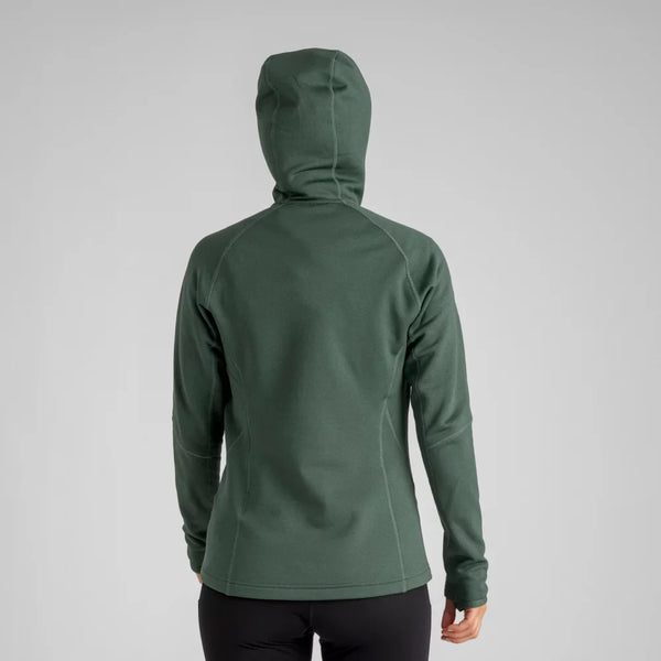 Amiko Women's Fleece Hooded Jacket — Green