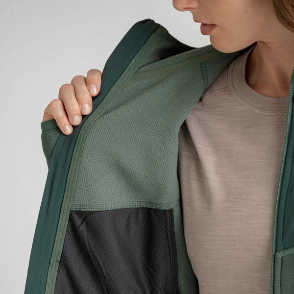 Amiko Women's Fleece Hooded Jacket — Dark Navy