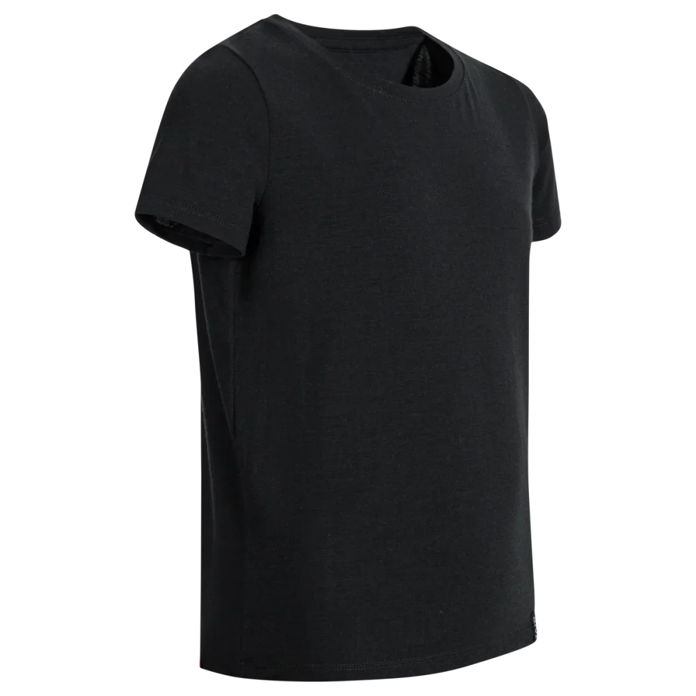 Amo Kid's Merino T-shirt — Black