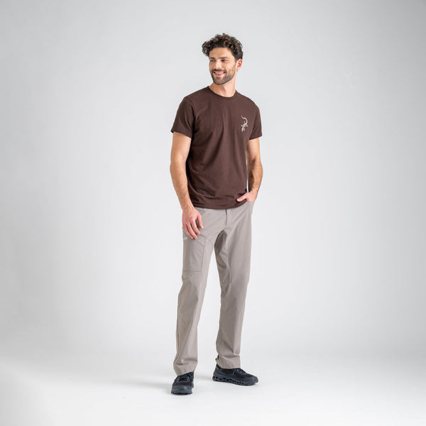 Arbo Men's Organic Cotton T-shirt — Dark Green Element