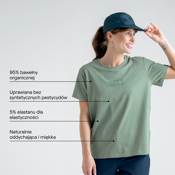 Arbo Women's Organic Cotton T-shirt — Light Rose Element