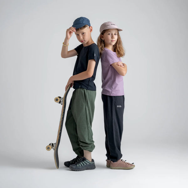 Amo Kid's Merino T-shirt — Dove Grey