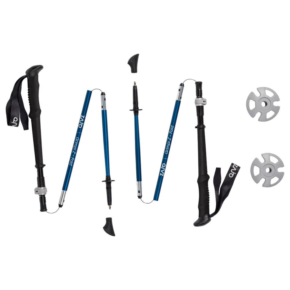 Grimpi Z-Fold Trekking Poles — Navy