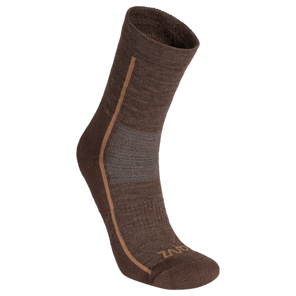 Hejma Merino Mid Socks — Cocoa Brown