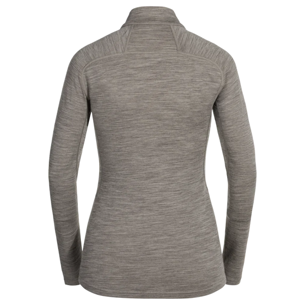 Hejma Women's Merino Zip Top — Taupe Beige