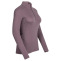 Hejma Women's Merino Zip Top — Grape Mauve