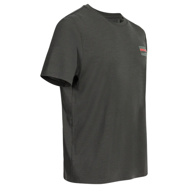 Kora Men's Merino Graphic T-shirt — Black Olive Element