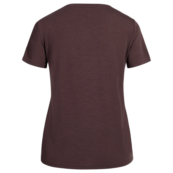 Kora Women's Merino T-shirt — Decadent Red