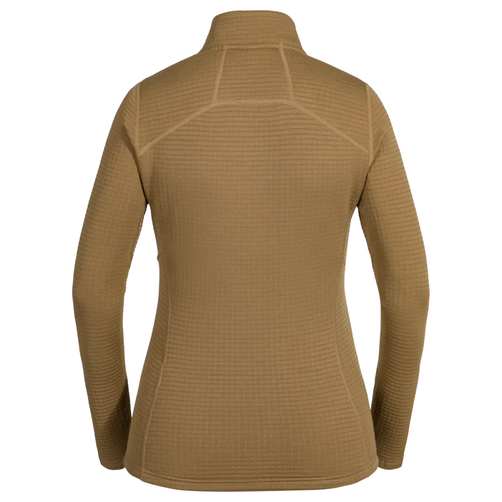 Kovri Women's Merino Grid Jacket — Golden Brown
