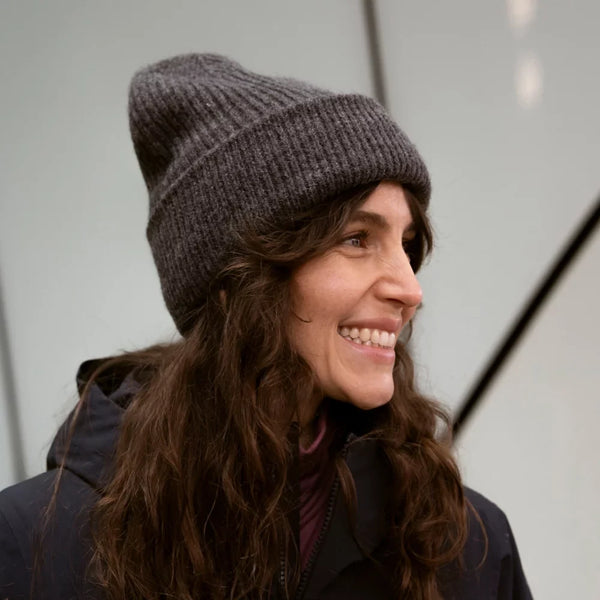 Lana Alpaca Wool Beanie — Off White