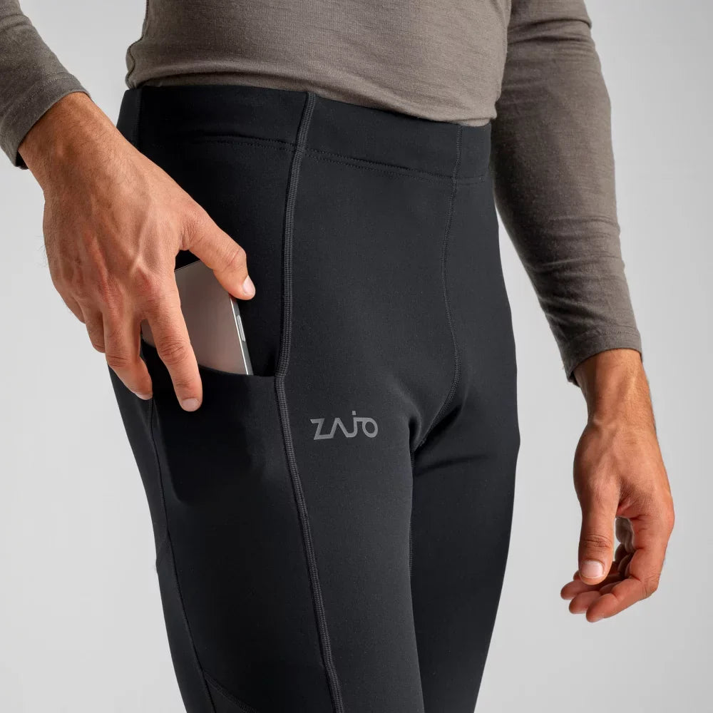 Montaro Men's Thermal Elastic Tights — Black