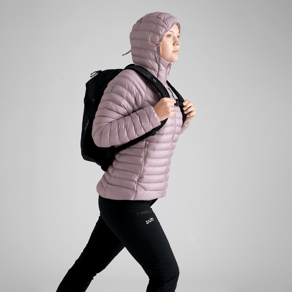 Nubaro Women's Insulated Hooded Jacket — Lila Haze