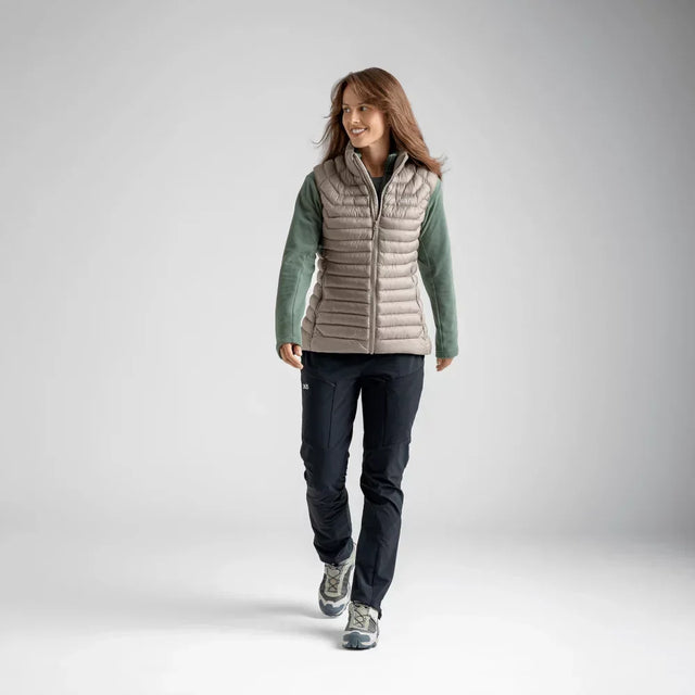Nubaro Women's Insulated Vest — Beige