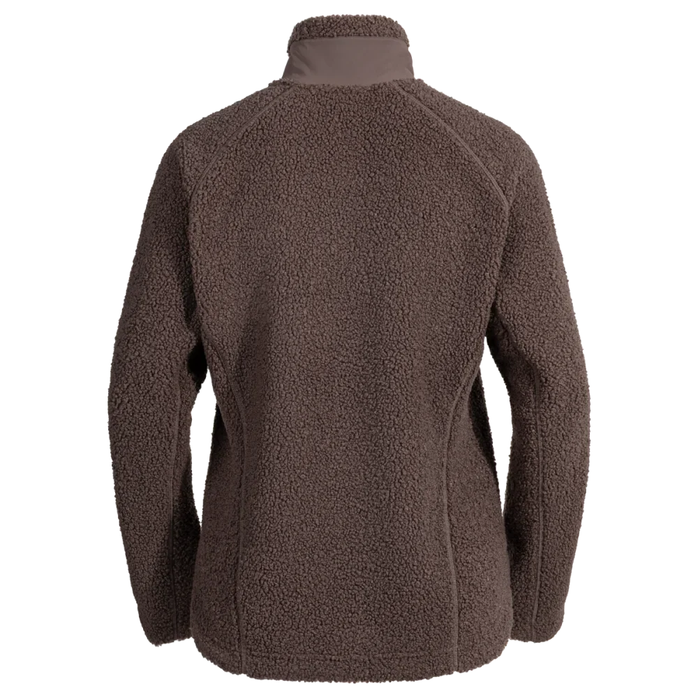 Palpo Women's Pile Fleece Jacket — Cocoa Brown