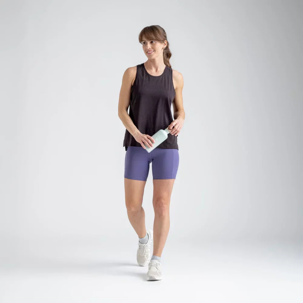 Plumo Women's Merino Light Tank-Top — Espresso